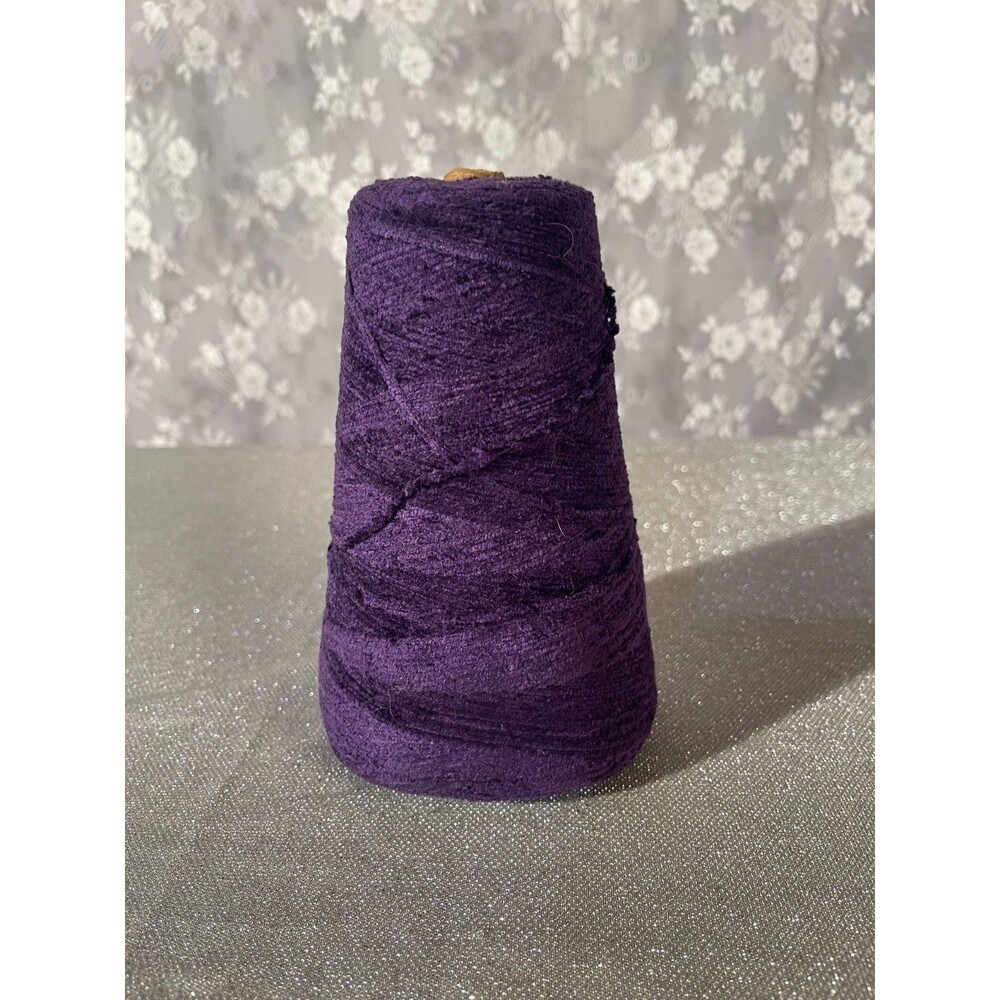 Vintage Purple "Shade Haze" Nylon Rayon Yarn Cone Spool Knitting Weaving Loom